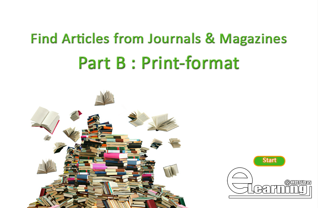Find Articles from Journals & Magazines Part B : Print-format(00:01:26)