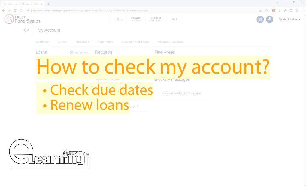 How to check my account?(00:01:38)