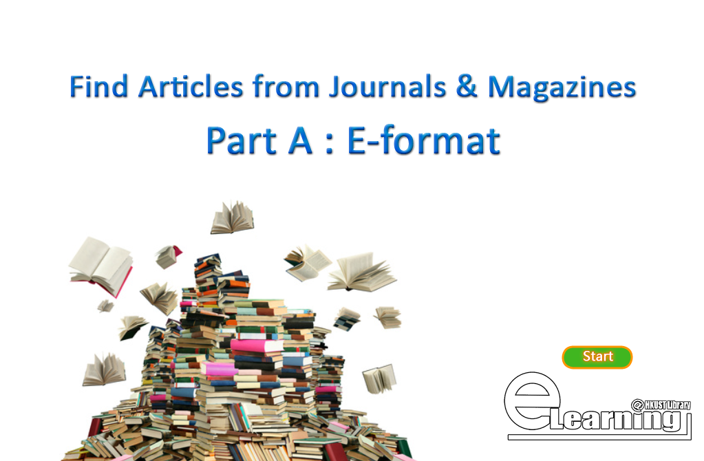 Find Articles from Journals & Magazines Part A : E-format(00:01:37)