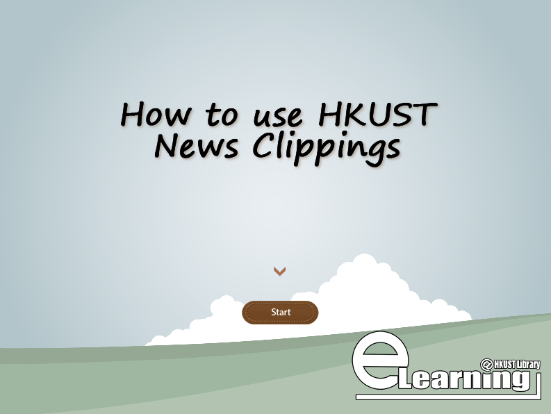 How to use HKUST News Clippings(00:03:16)
